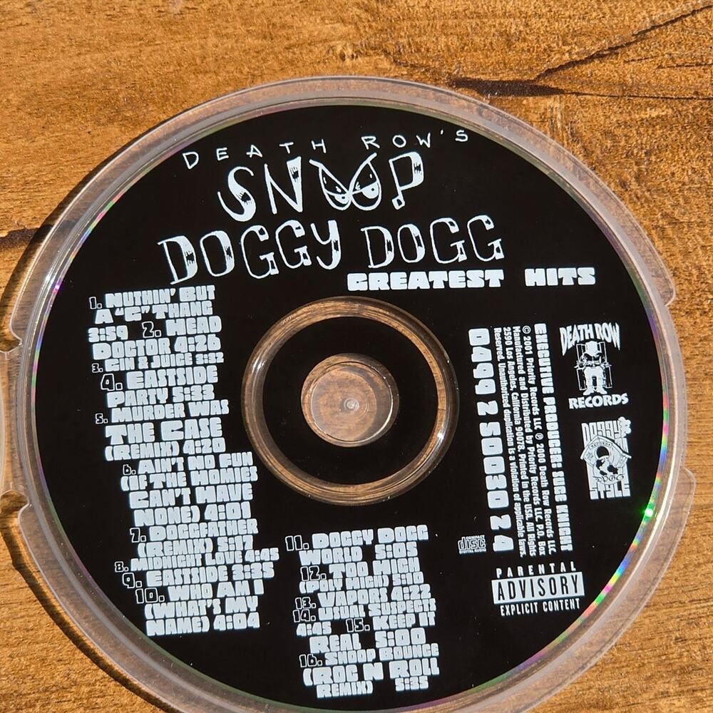 Vtg 2001 Snoop Doggy Dogg Greatest Hits CD Rap Hip Hop